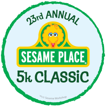 Sesame Place Classic 5K logo - round